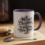 Christmas Mug - Merry Christmas and a Happy New Year Black Text Tree Ornaments Presents