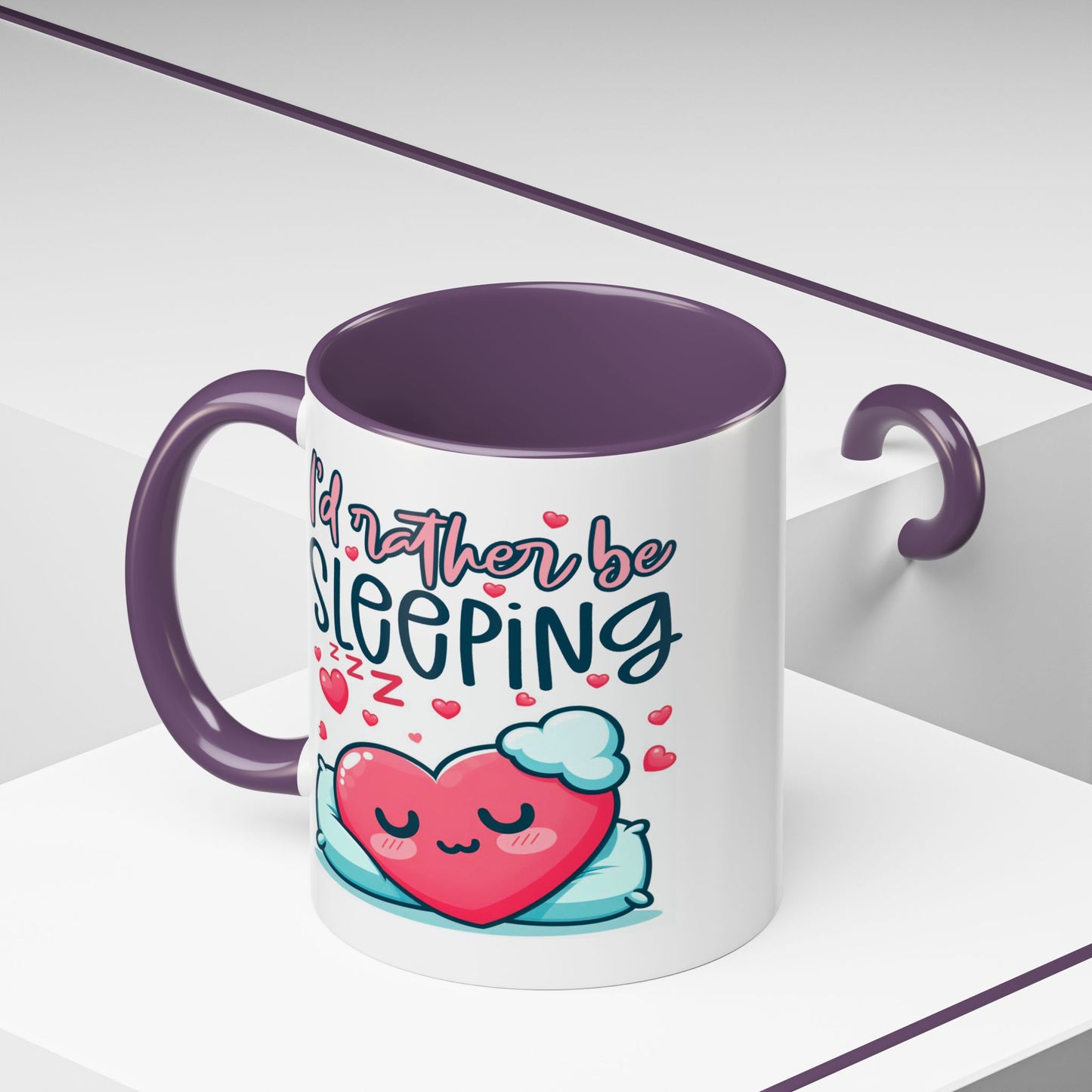 Humor Mug - I'd Rather Be Sleeping Heart