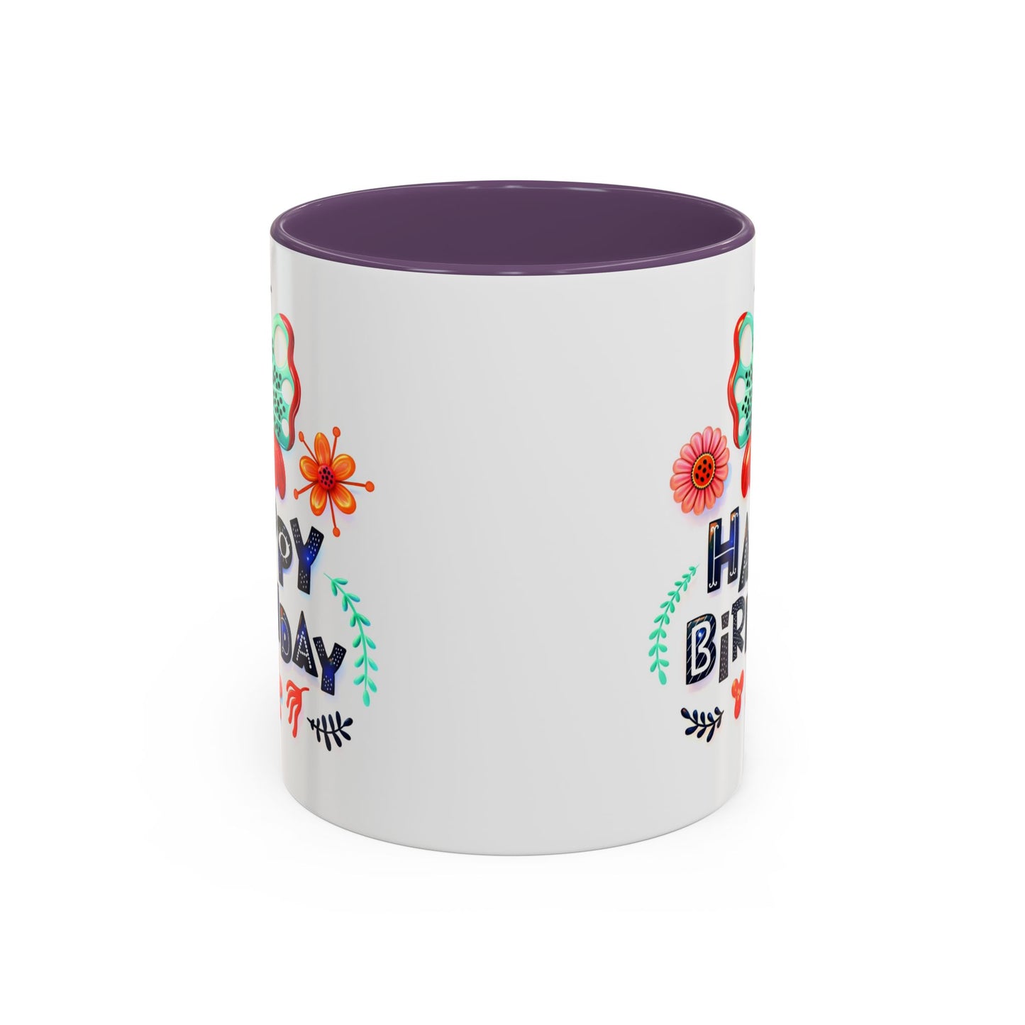 Birthday Mug - Butterfly Flowers