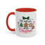 Christmas Mug - We Wish You a Merry Christmas Black & Red Text Cookies & Candy