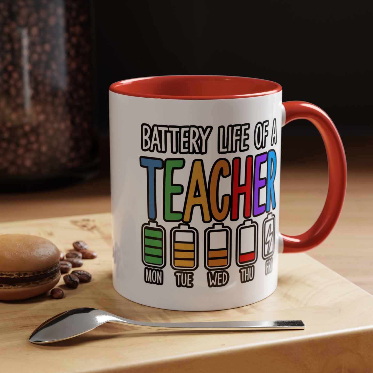 Office Mug - Battery Life of a Teacher