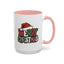 Christmas Mug - Merry Christmas Red Green & White Graffiti Hat
