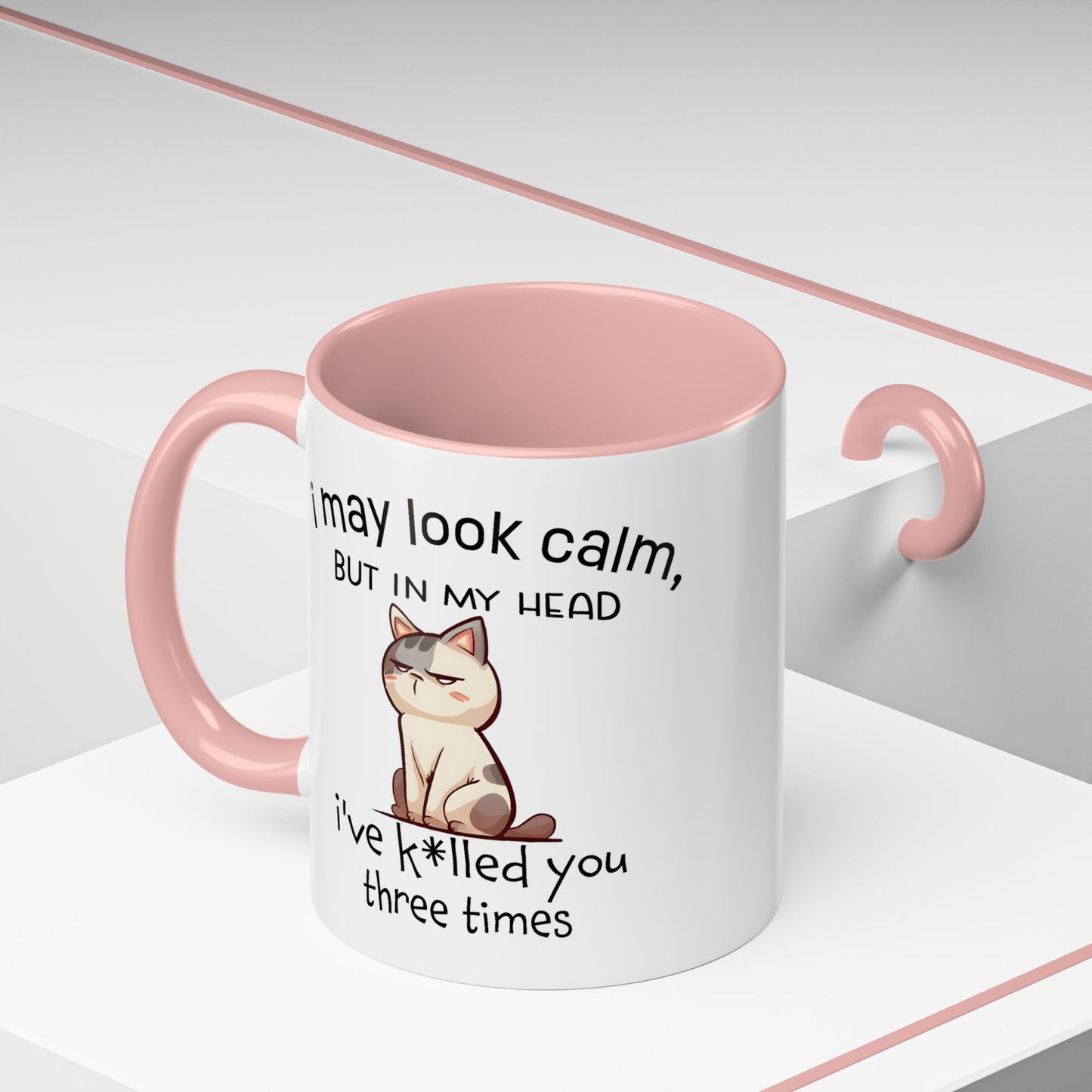 Adult Mug - I May Look Calm Cat