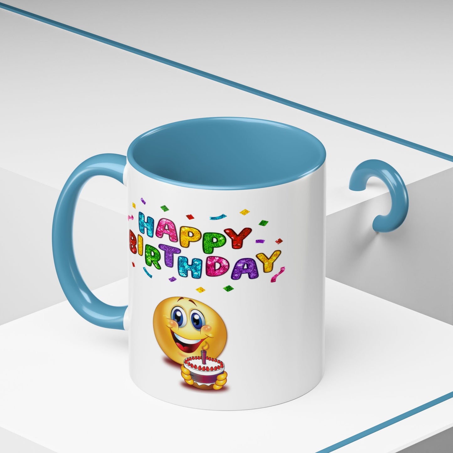 Birthday Mug - Happy Birthday Emoji