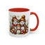 Christmas Mug - Gold Snowman Family