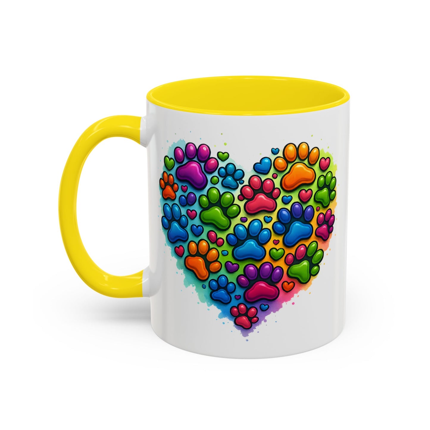 Animal Mug - Dog Paws Heart