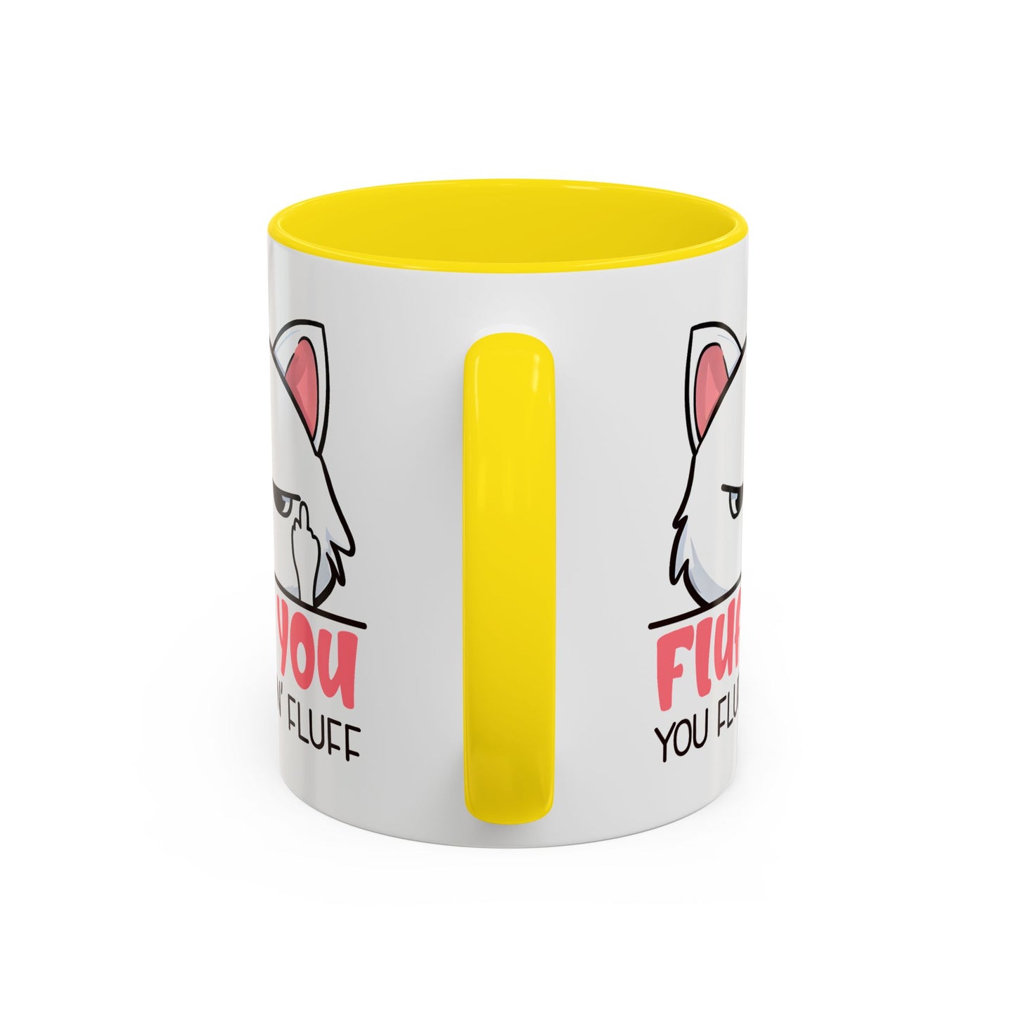 Adult Mug - Fluff You White Cat