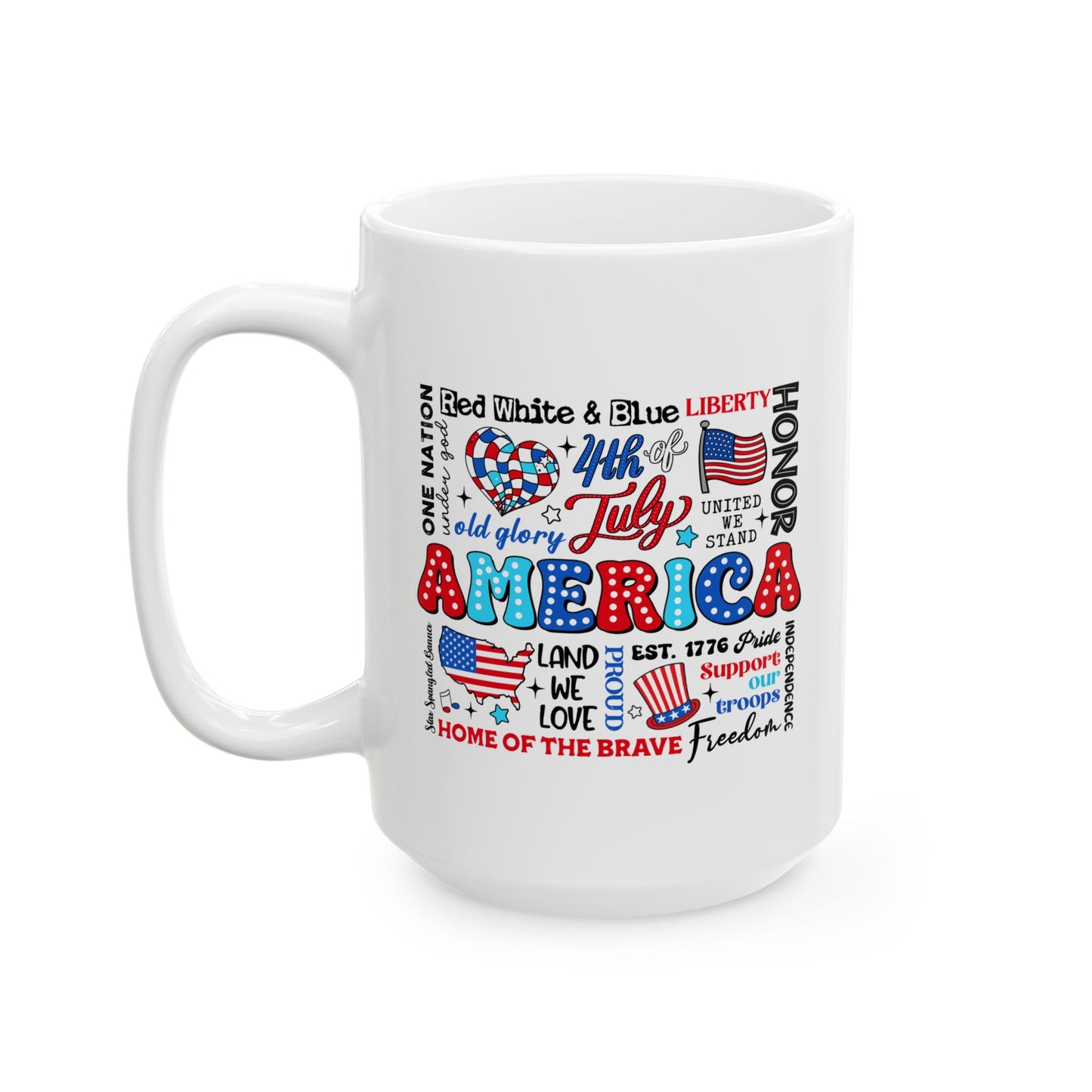 4th of July Mug - Retro America