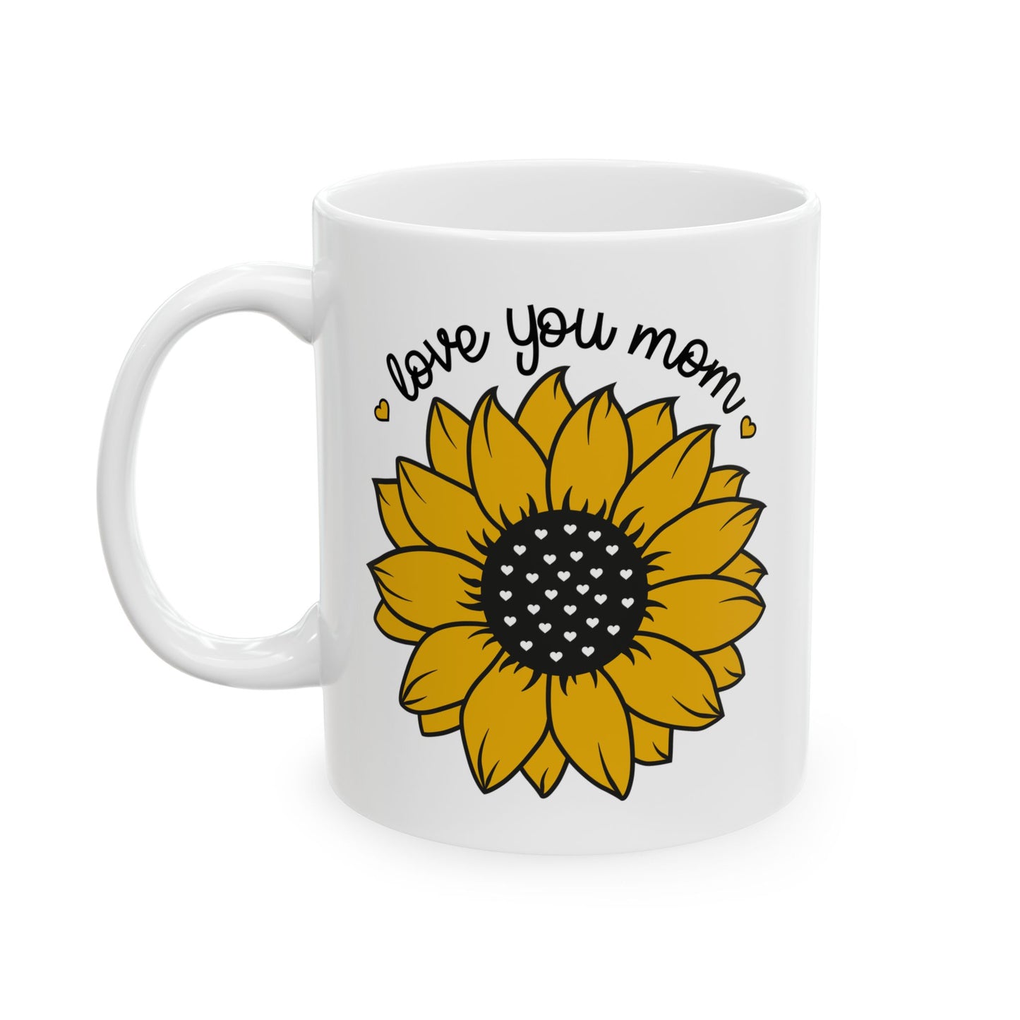 Mother's Day Mug - Love You Mom Sunflower