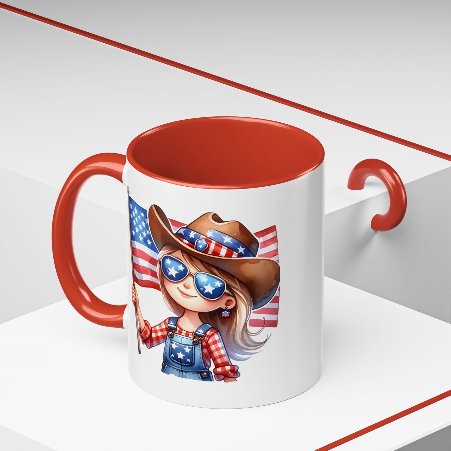 4th of July - Cowgirl Flag