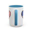 4th of July Mug - USA Flag Heart
