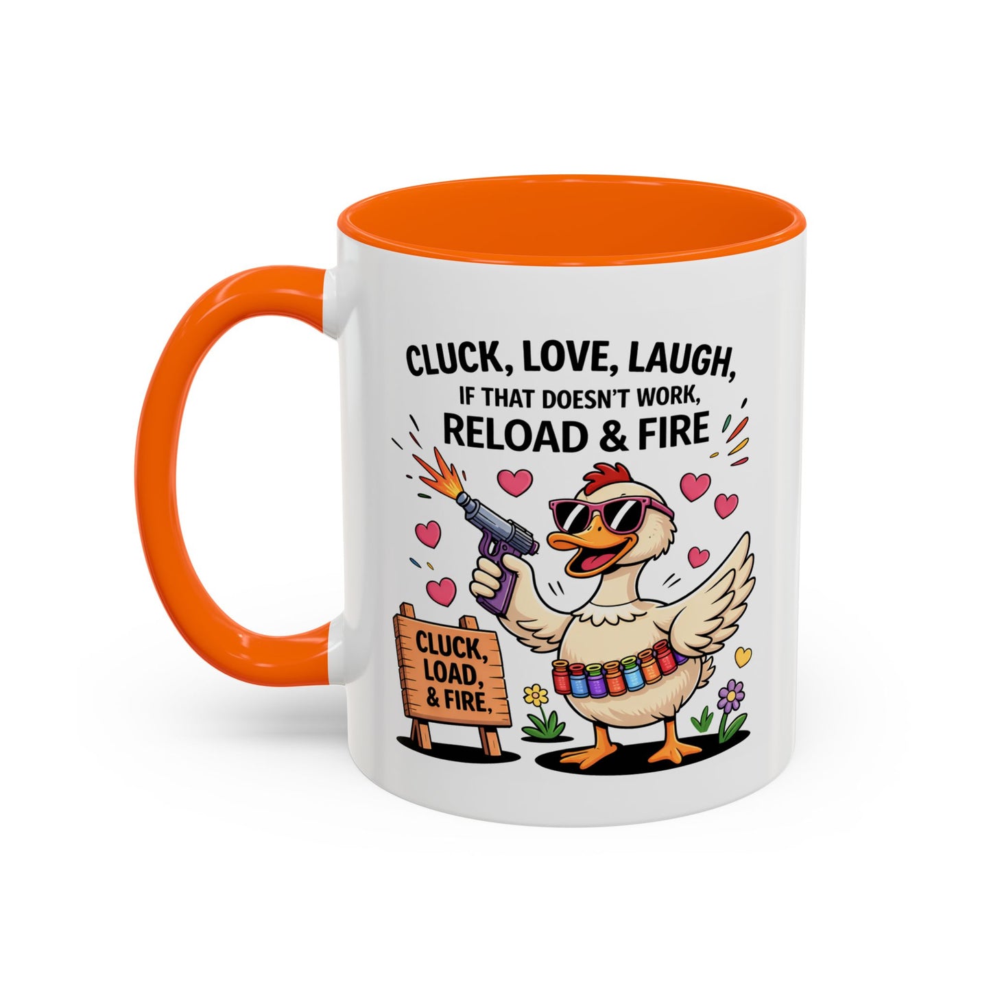 Adult Mug - Cluck Love Laugh