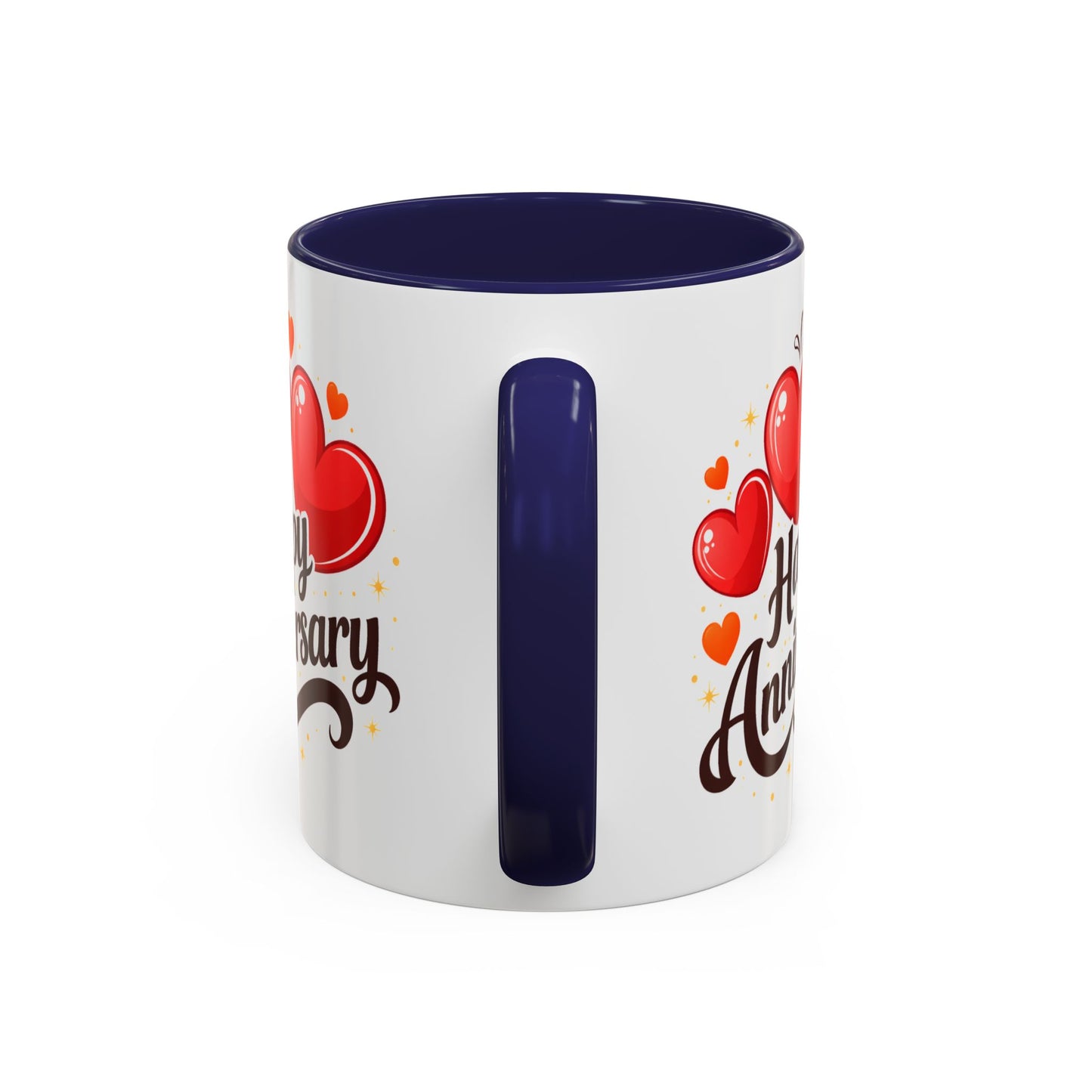 Anniversary Mug - Happy Anniversary Hearts