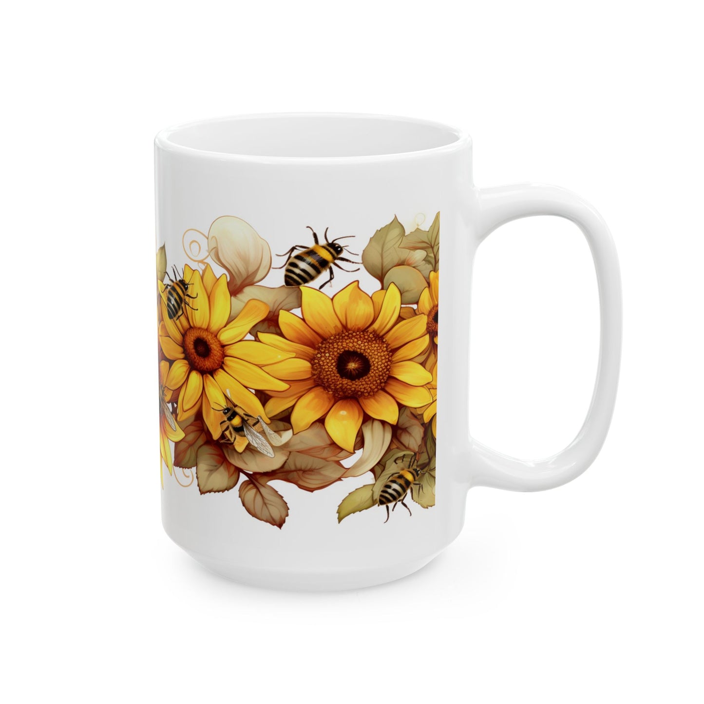 Artistic Mug - Flower Bees