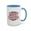 Christmas Mug - Merry Christmas Maroon Text Ornament Decorations