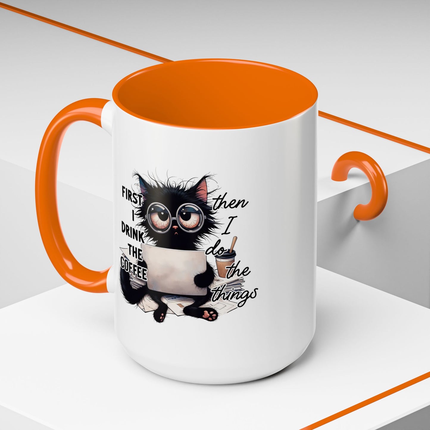 Animal Mug - First I Drink The Coffee