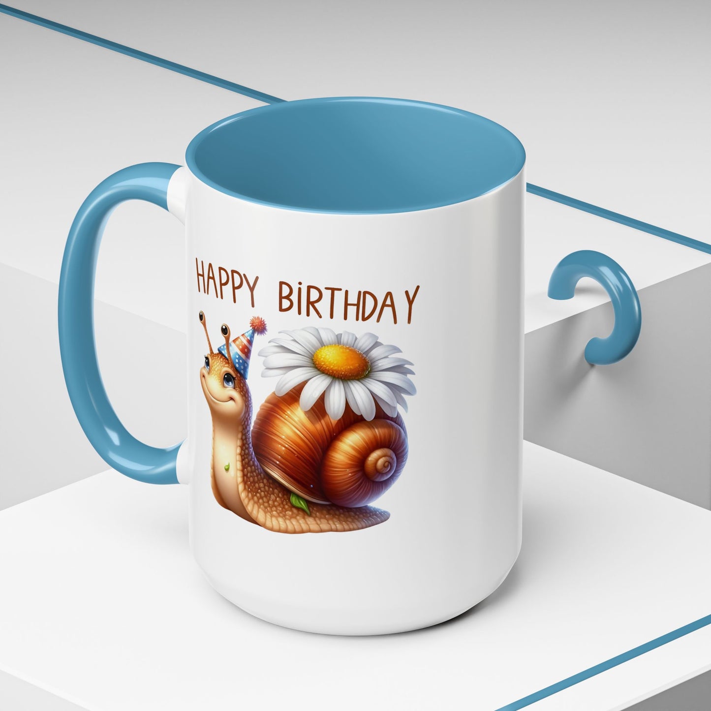 Birthday Mug - Snail Flower