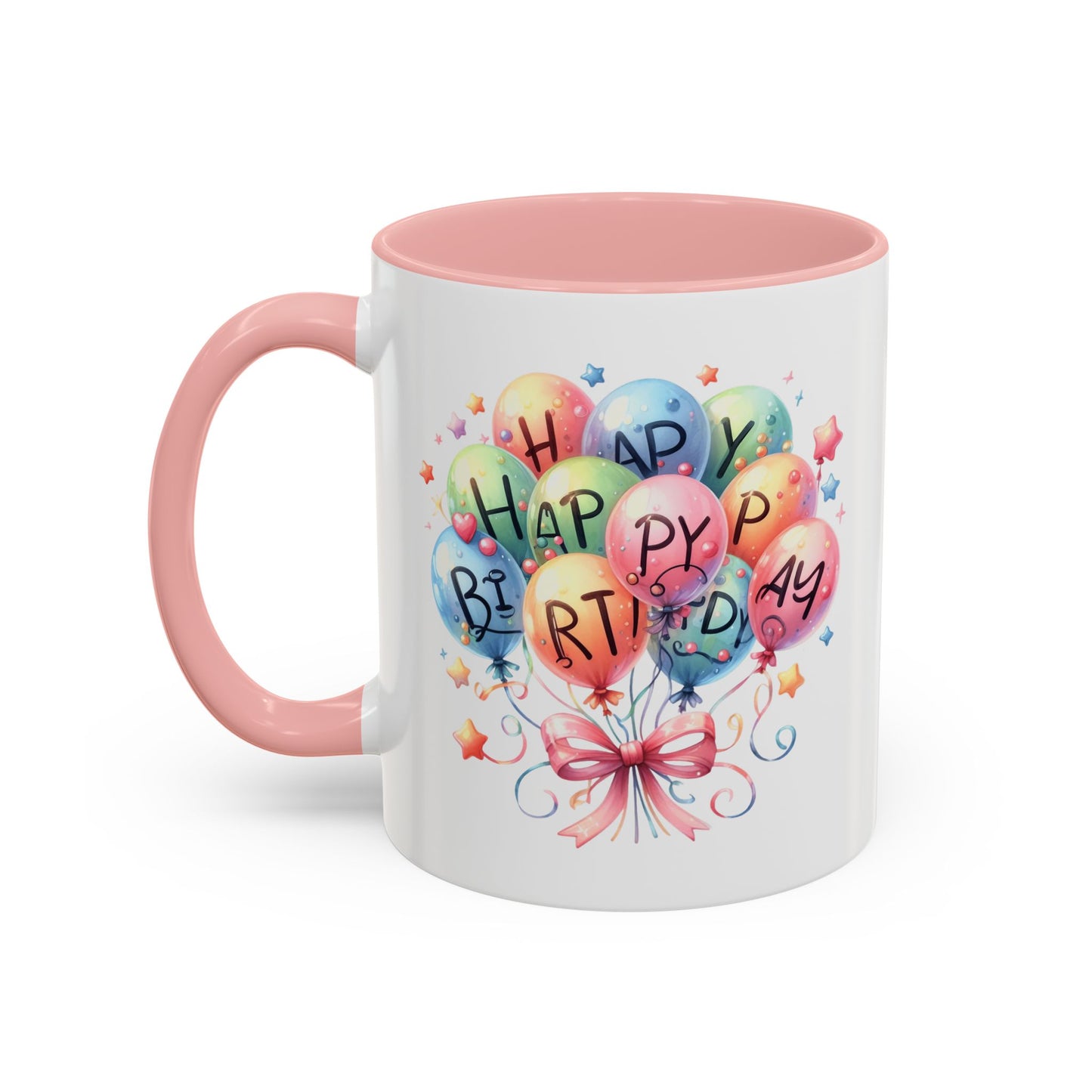Birthday Mug - Happy Birthday Balloons