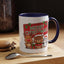 Christmas Mug - Green Text Red Banner Reindeer Bear Penguin