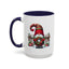 Christmas Mug - Gnome with Christmas Wreath