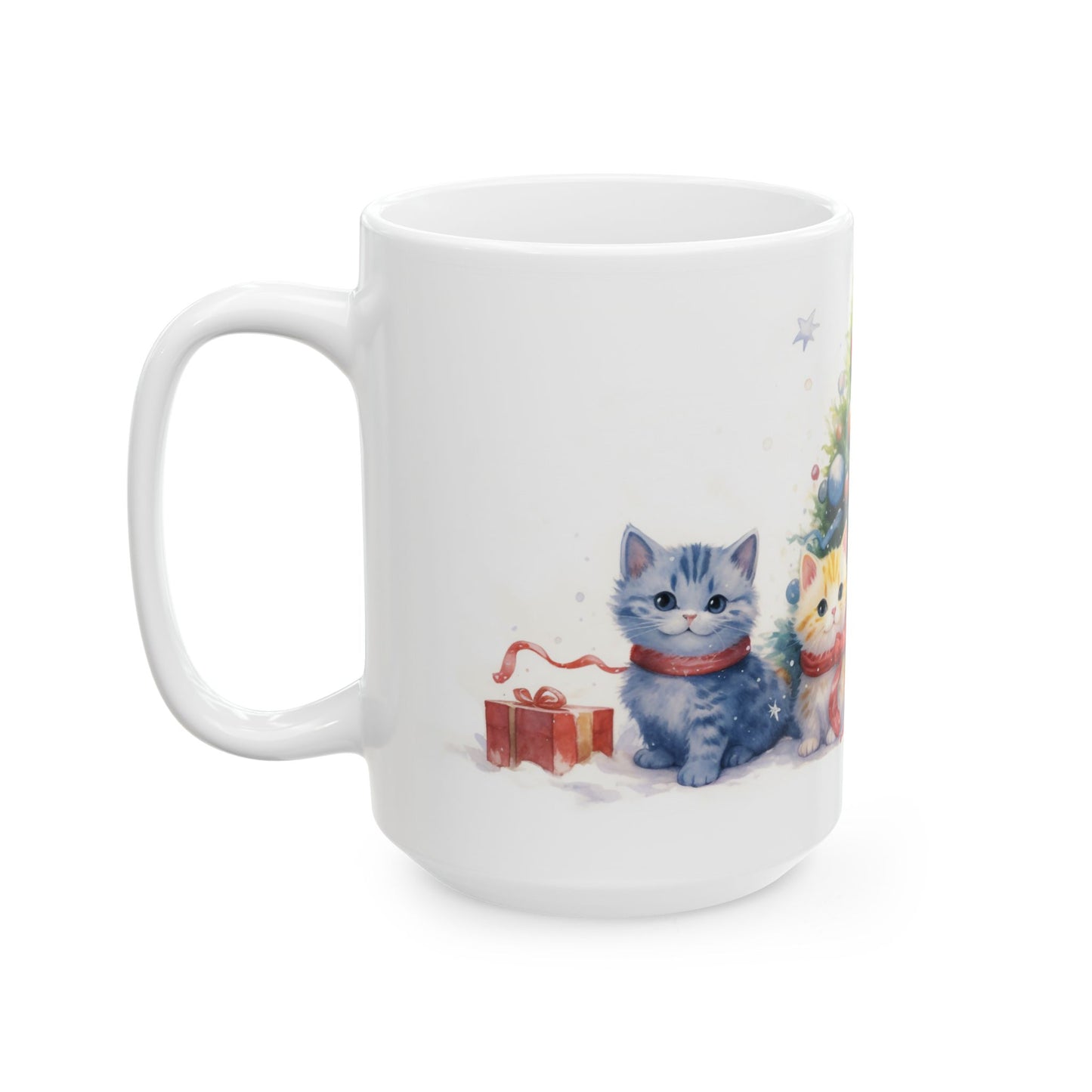 Christmas Mug - Cats Tree Presents