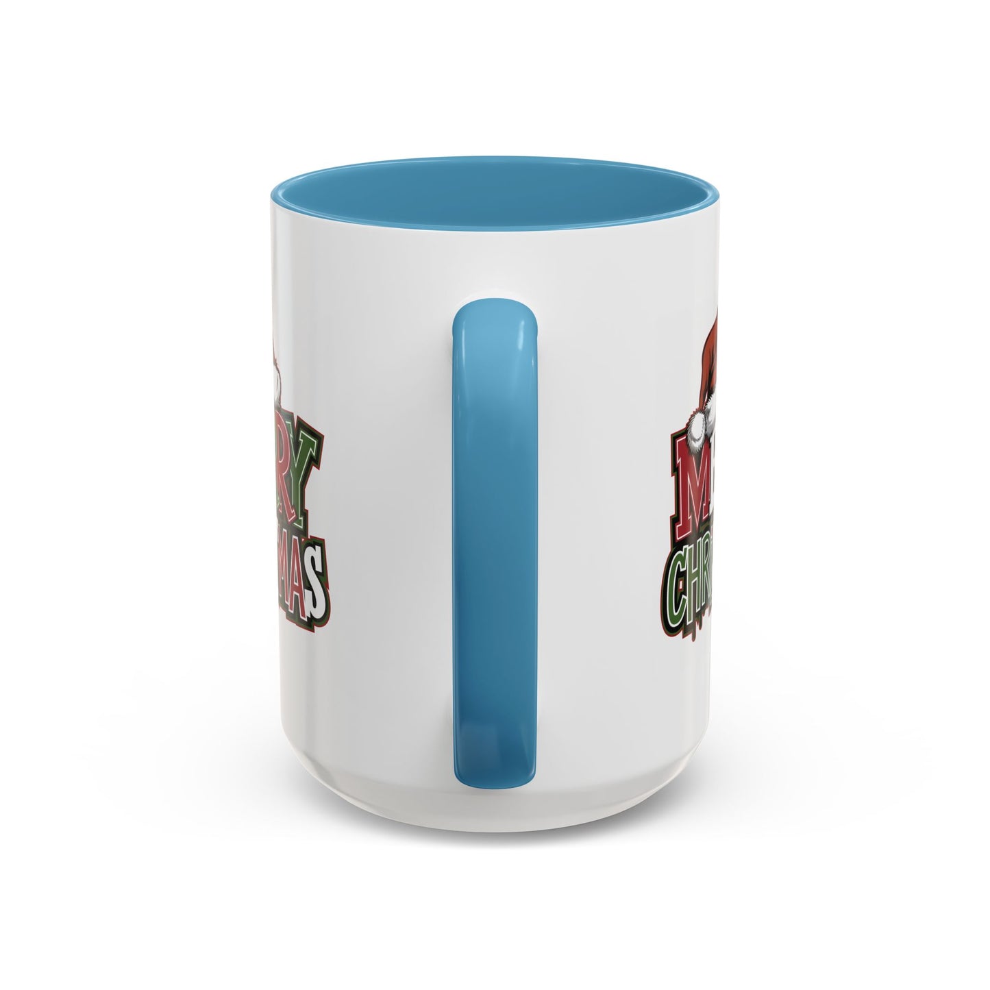 Christmas Mug - Merry Christmas Red Green & White Graffiti Hat
