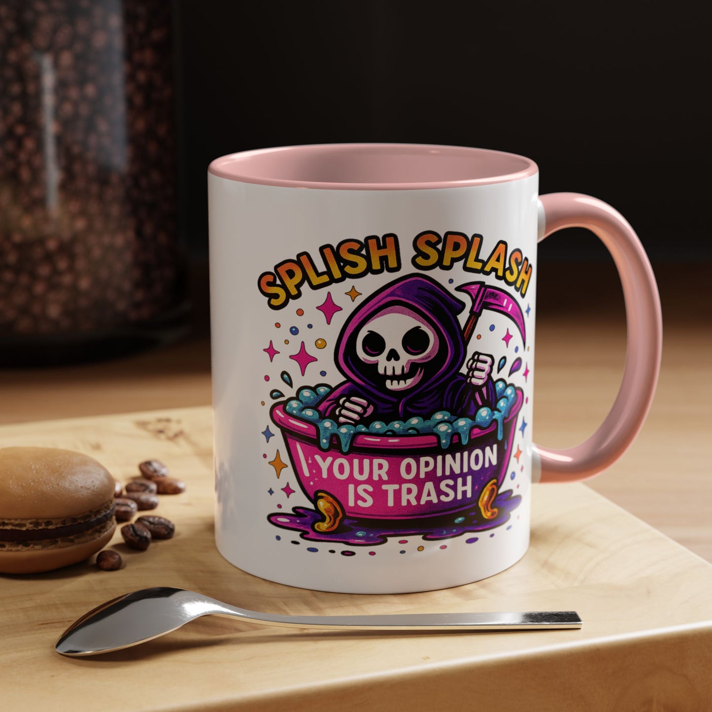 Humor Mug - Splish Splash Your Opinion is Trash