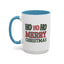 Christmas Mug - Ho Ho Ho Merry Christmas Green & Red Text
