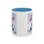Christmas Mug - Merry Christmas Red Text Puppy Green Top 2