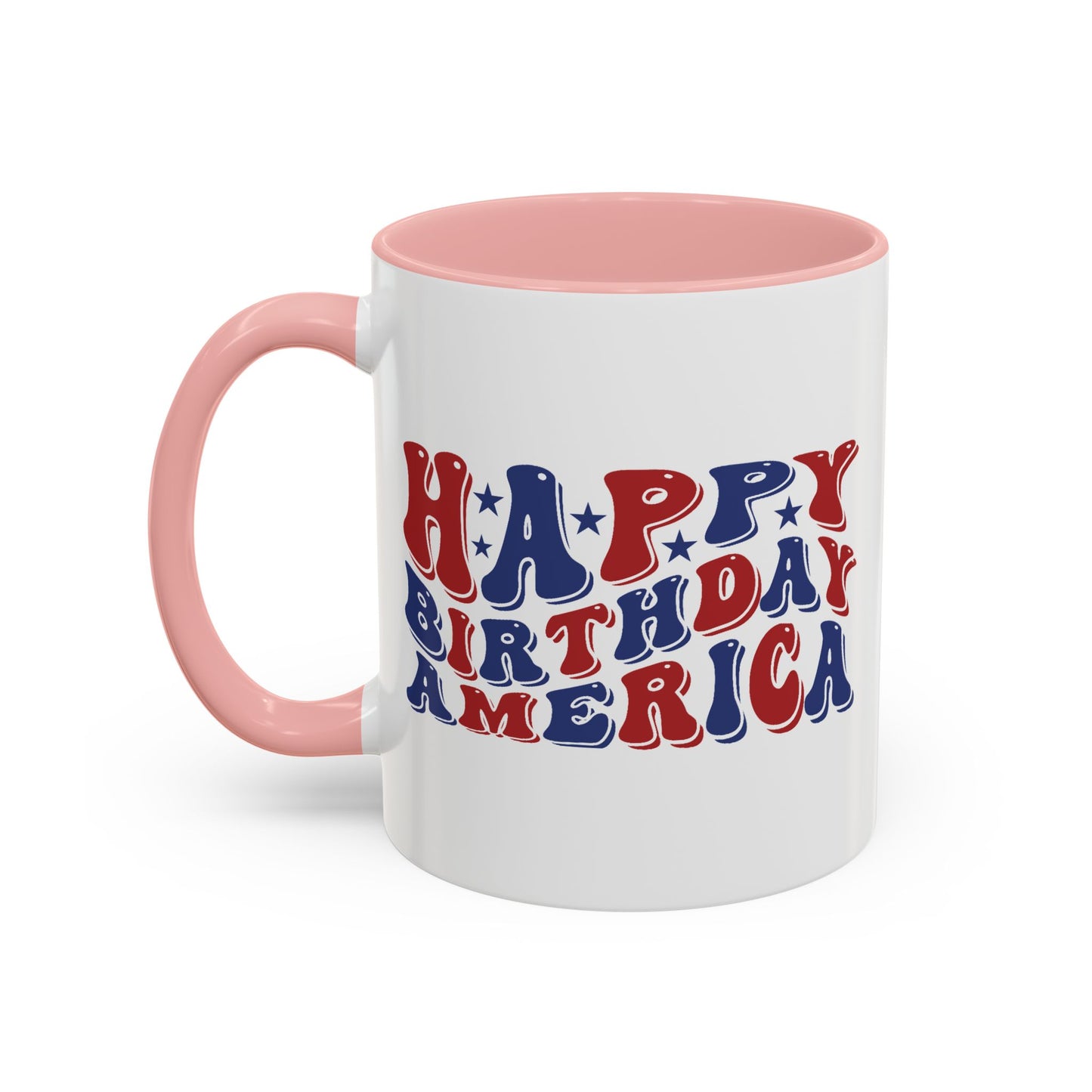 4th of July Mug - Happy Birthday America Retro
