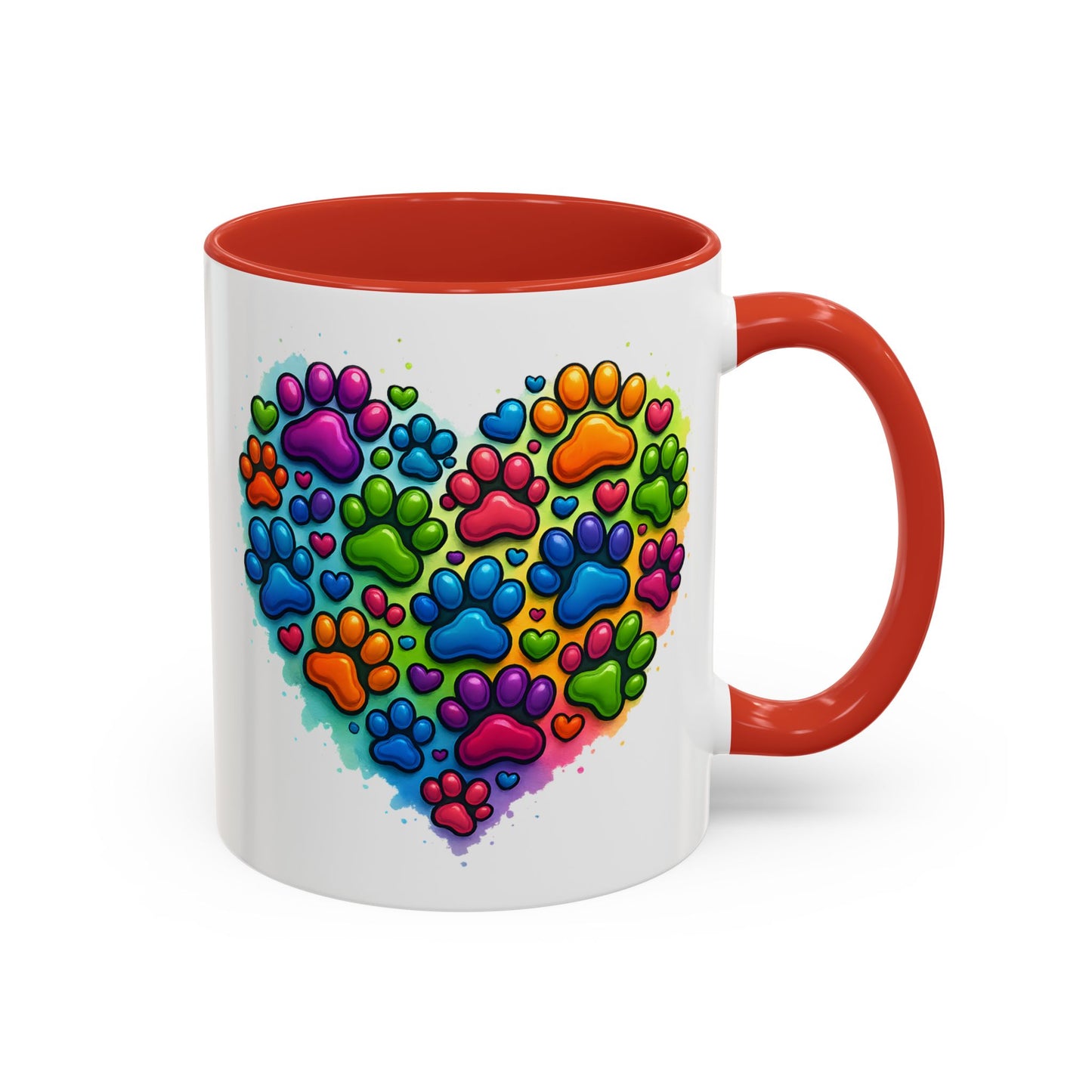 Animal Mug - Dog Paws Heart