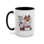 Christmas Mug - Merry Xmas Santa Snowman Reindeer
