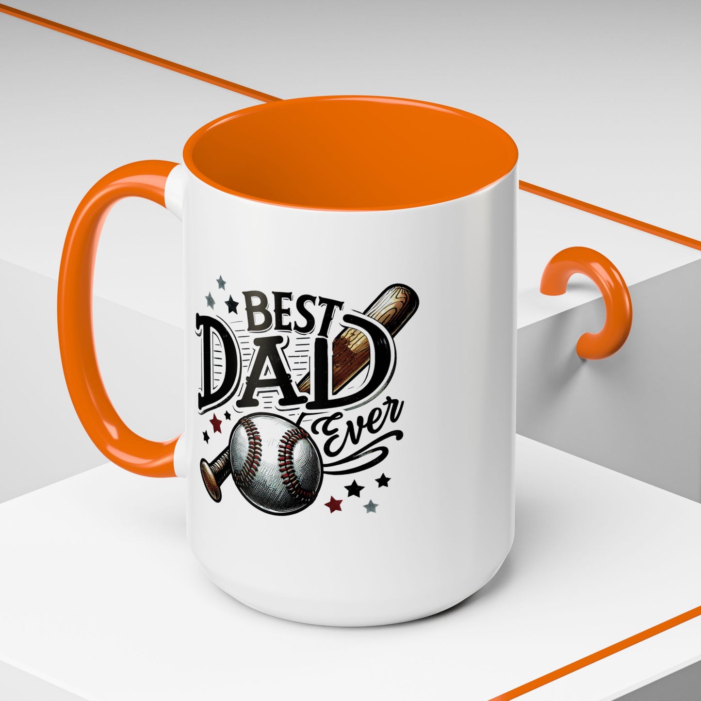 Father's Day Mug - Best Dad Ever Baseball