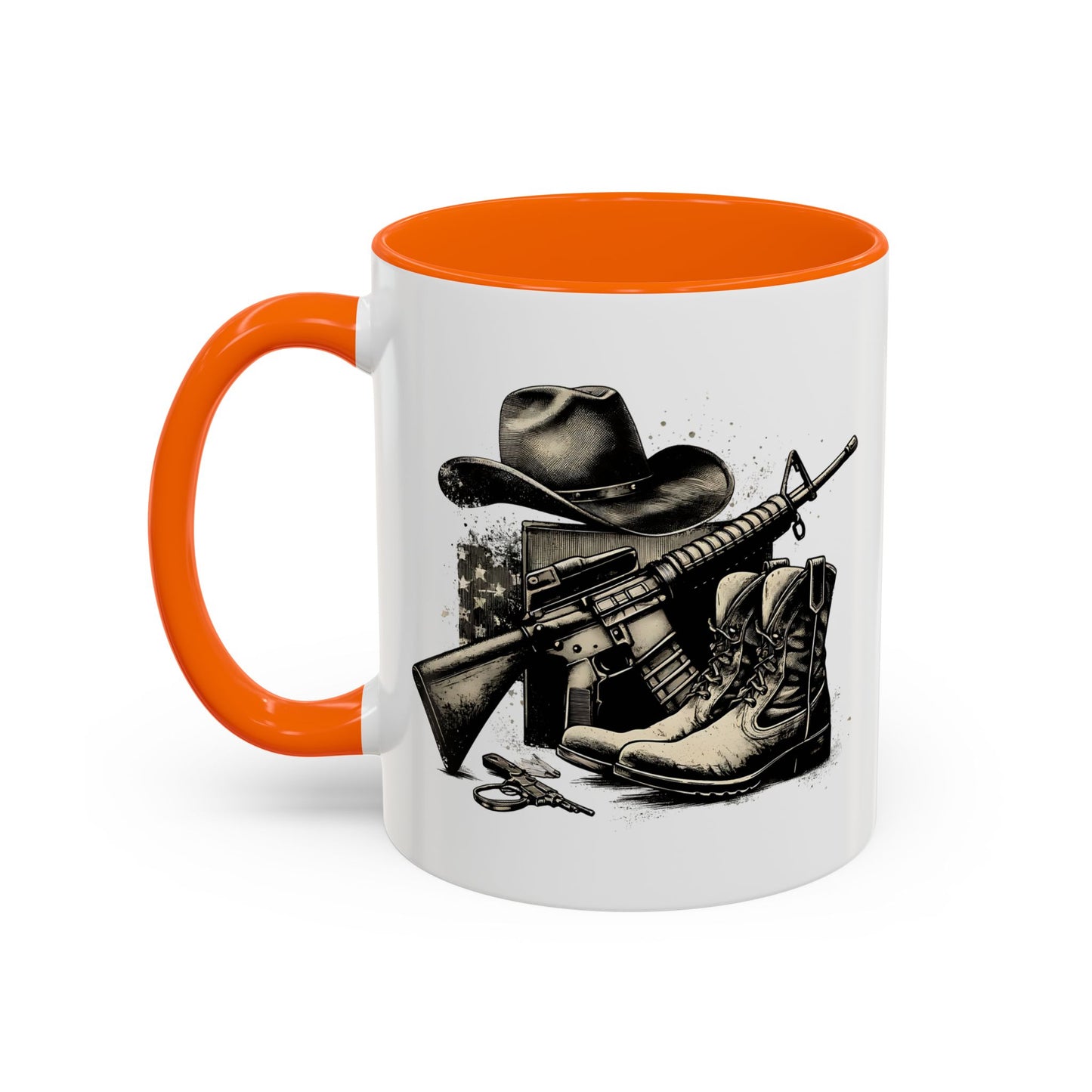 4th of July Mug - Soldier Hat Boots Gun