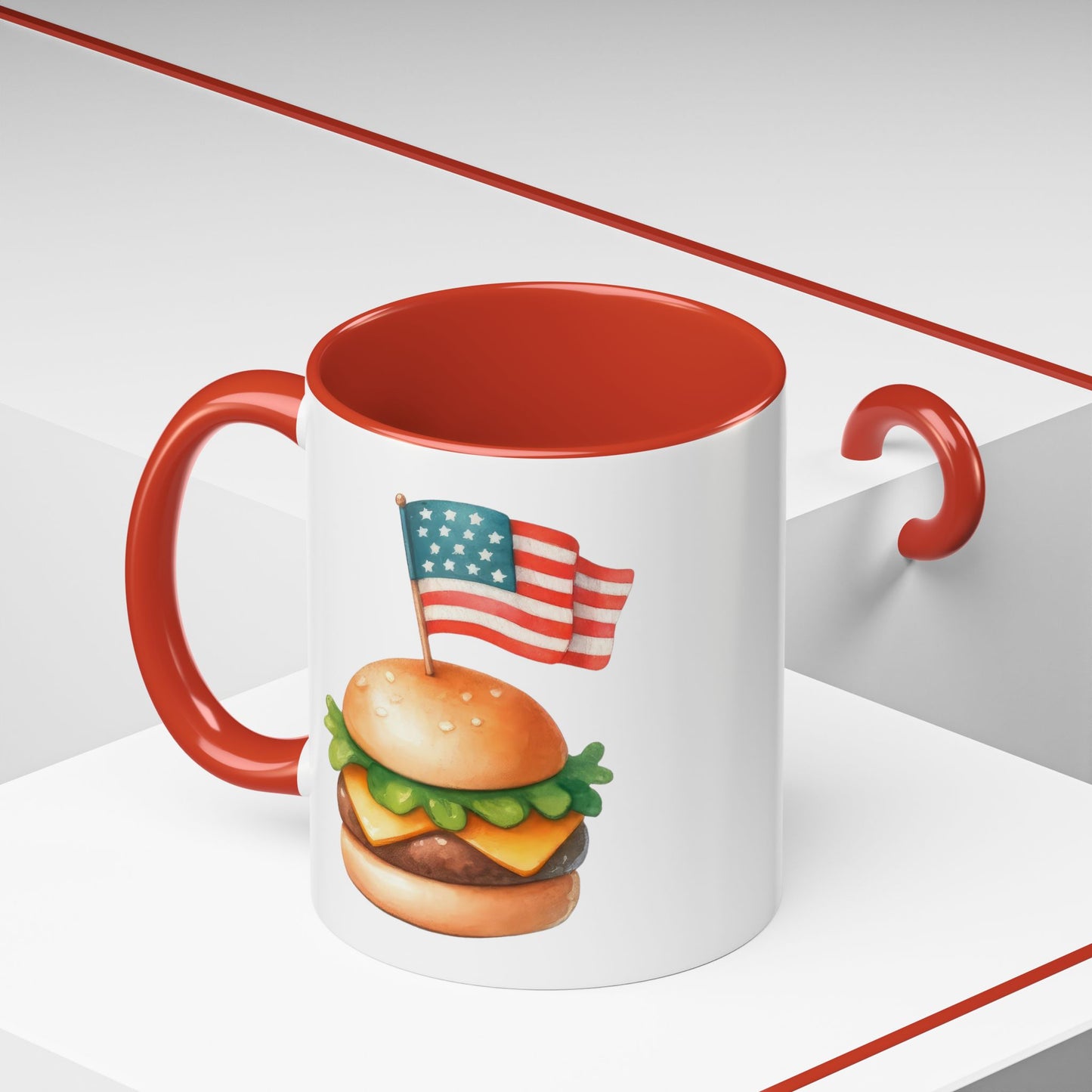 4th of July - Burger Flag