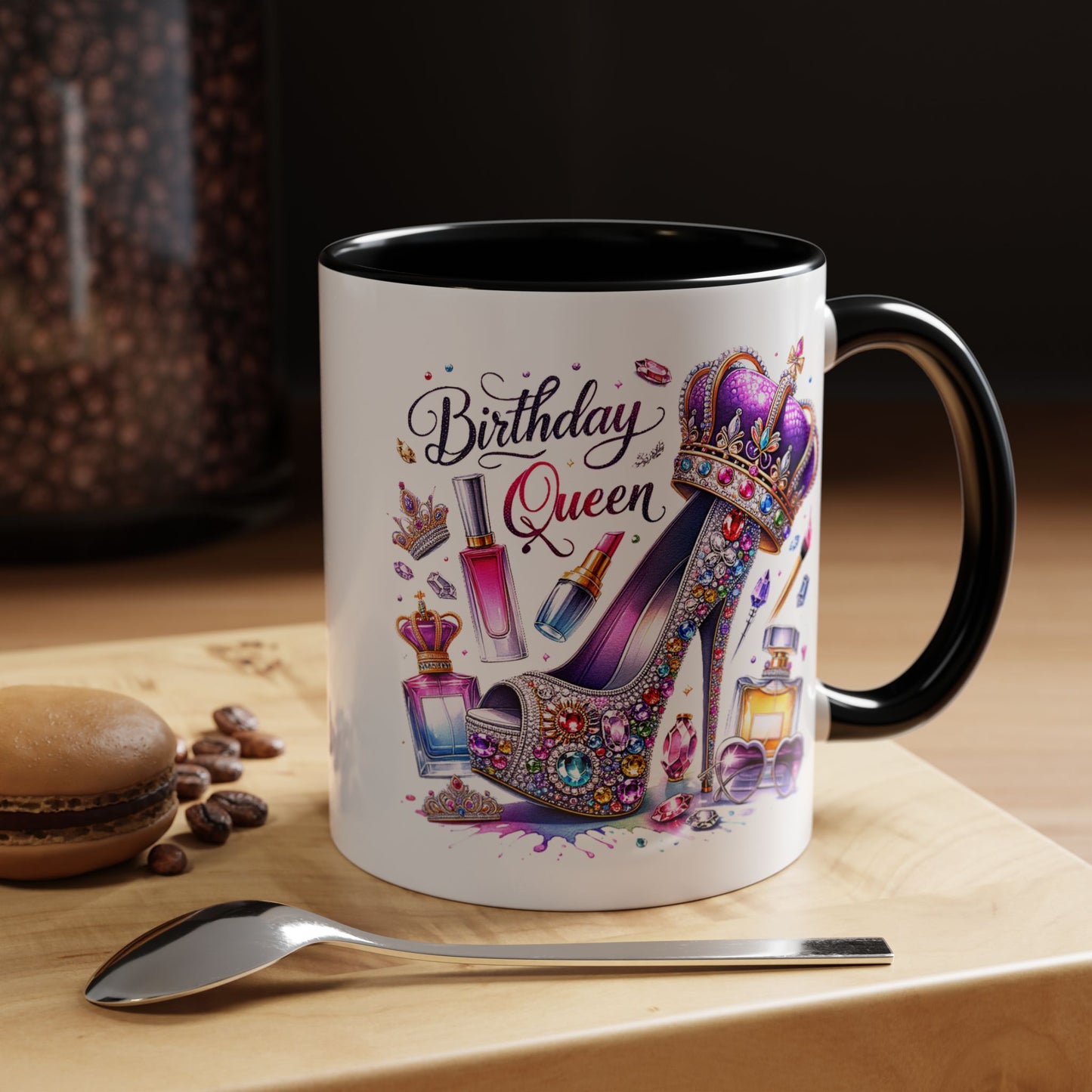 Birthday Mug - Birthday Queen Glitter