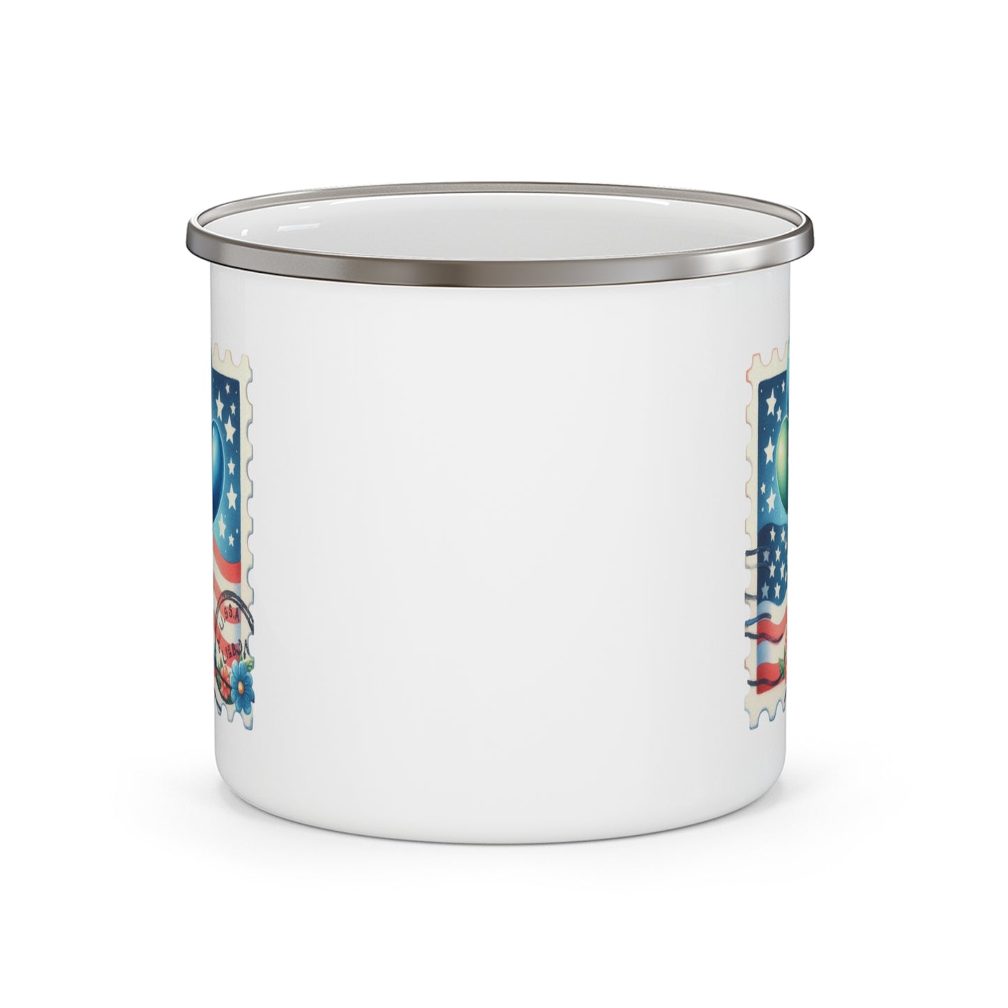 4th of July Mug - Balloons & Flowers Stamp