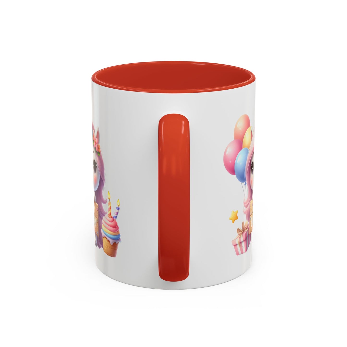 Birthday Mug - Girl Unicorn Happy Birthday Sign 2