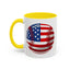 4th of July Mug - Baseball American Flag