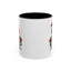 Christmas Mug - Merry Christmas White & Green Text Gnome Lights