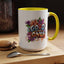 Wellness Mug - Good Vibes Only Graffiti Flowers