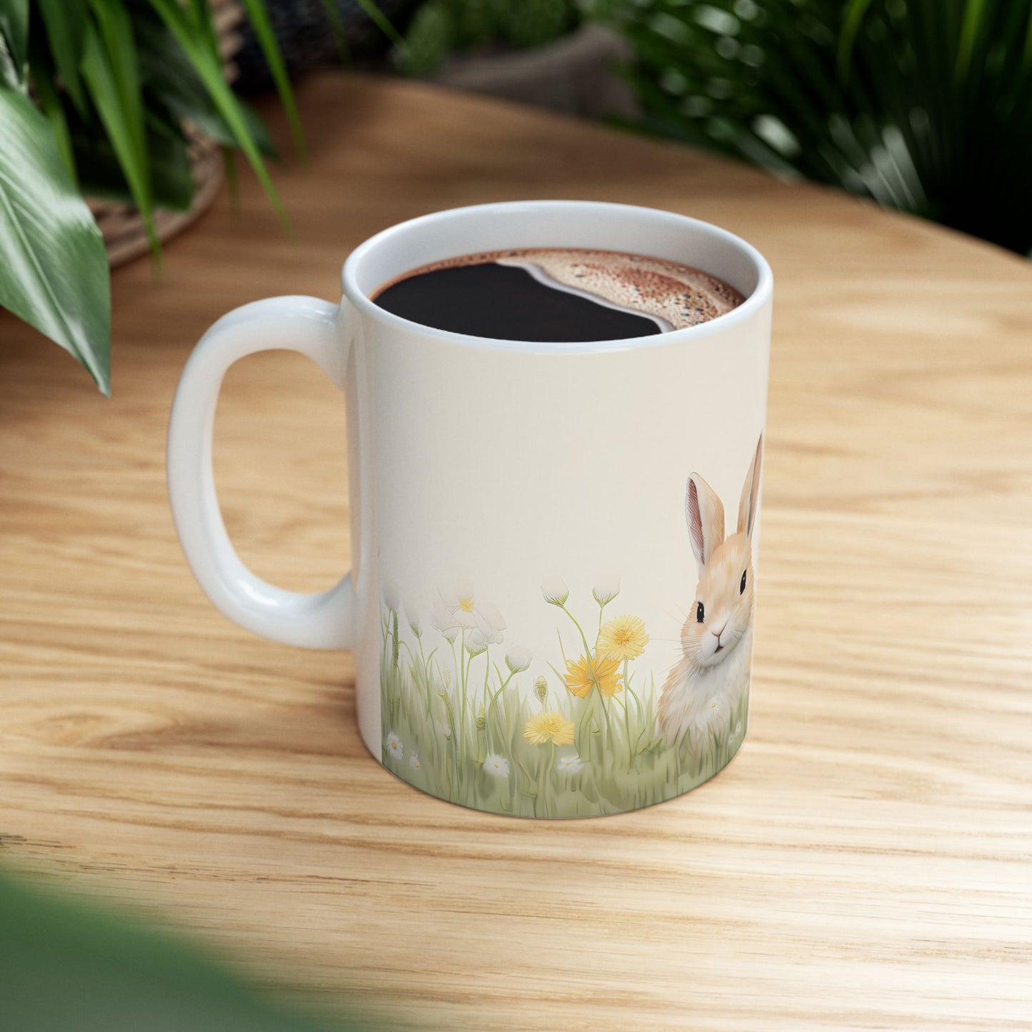 Artistic Mug - Felted Bunnies