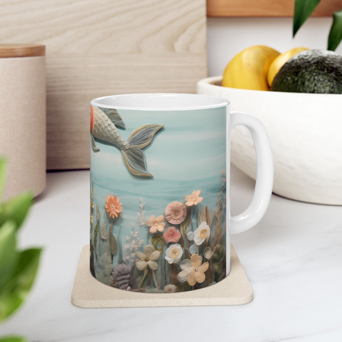 Artistic Mug - Felted Undersea