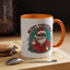 Christmas Mug - Merry Christmas Black & Red Text Cool Santa