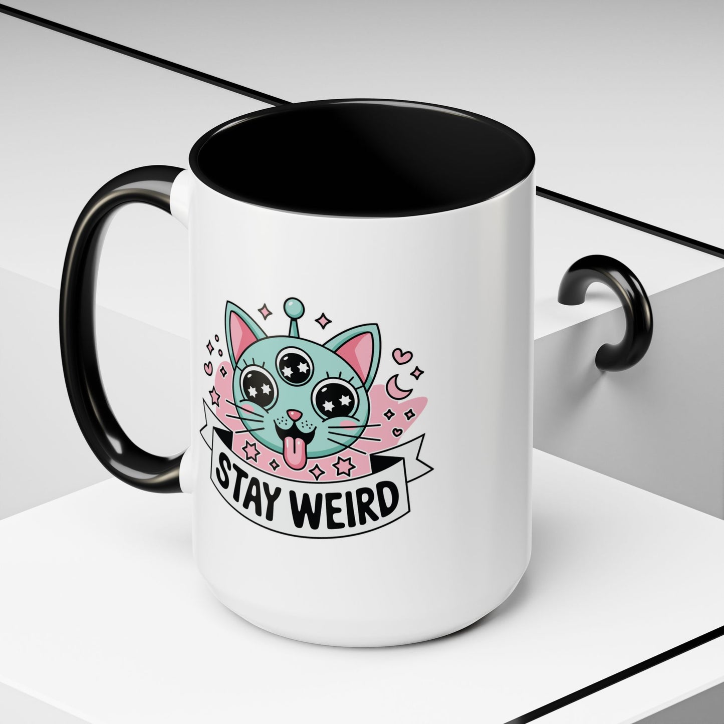 Alien Mug - Stay Weird Alien Cat