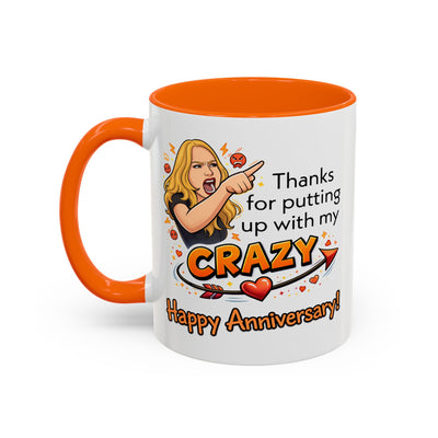 Anniversary Mug - Thanks For Putting Up