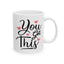 Motivation Mug - You Got This Pink Hearts