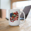 4th of July Mug - Floral American Flag