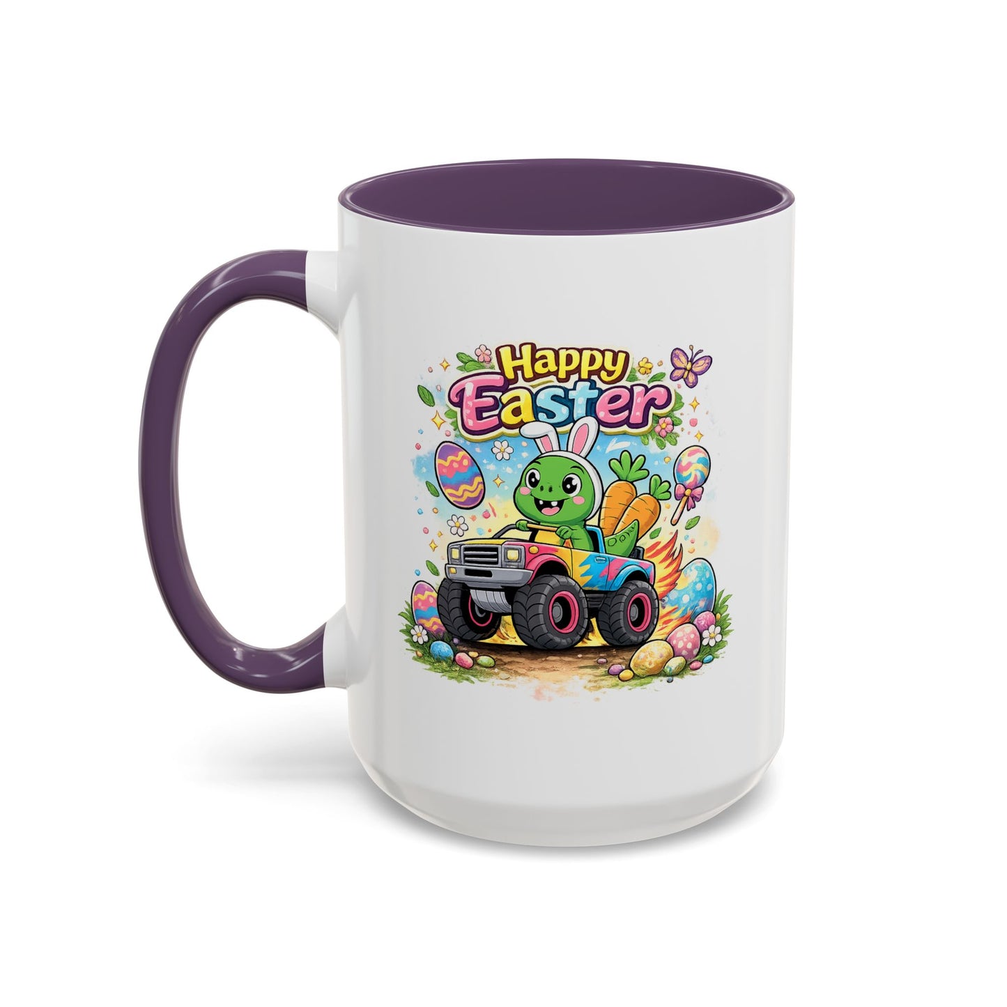 Easter Mug - Dinosaur Monster Truck