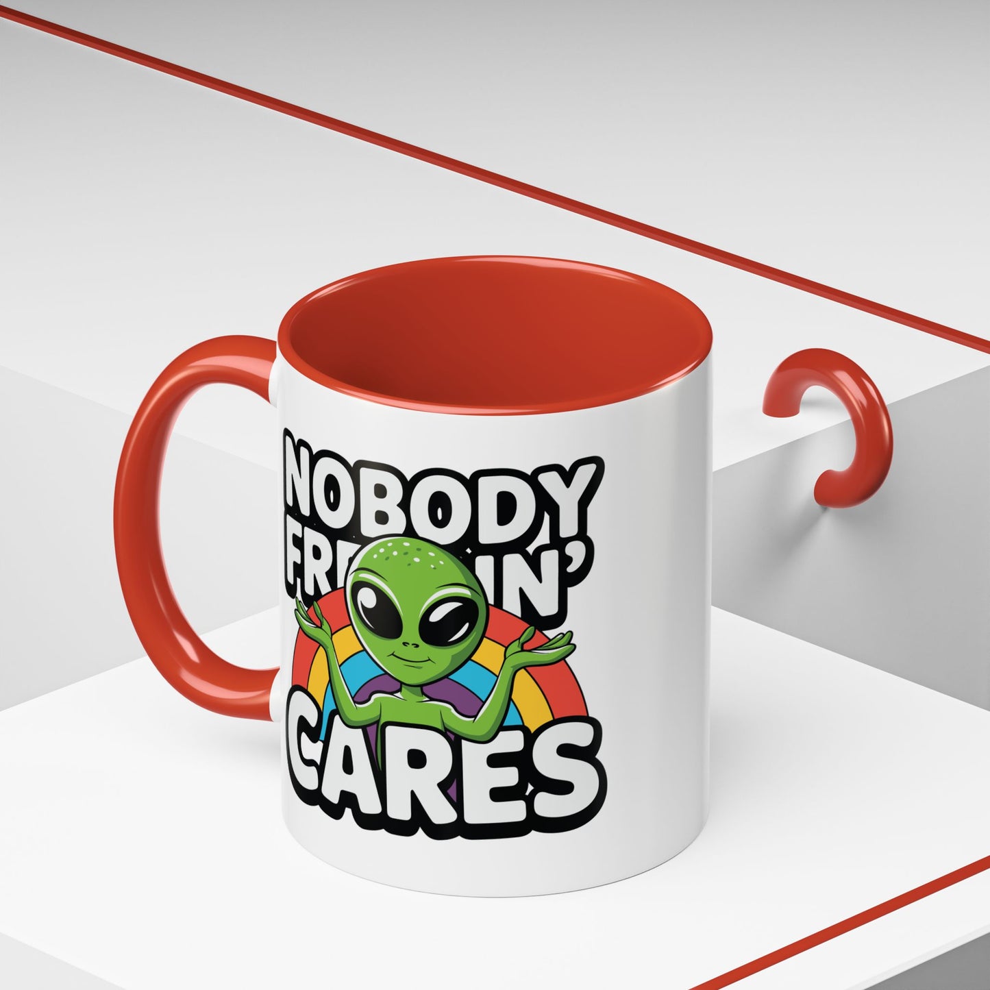 Alien Mug - Nobody Freakin Cares